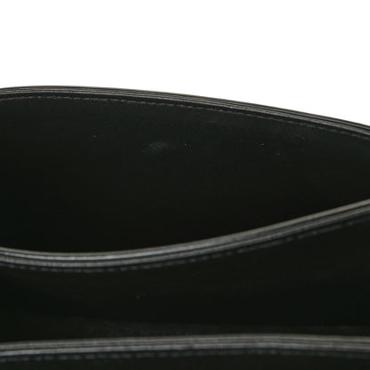 Saint Laurent Box Calfskin Monogram Medium Solferino Satchel Black 12 of 12