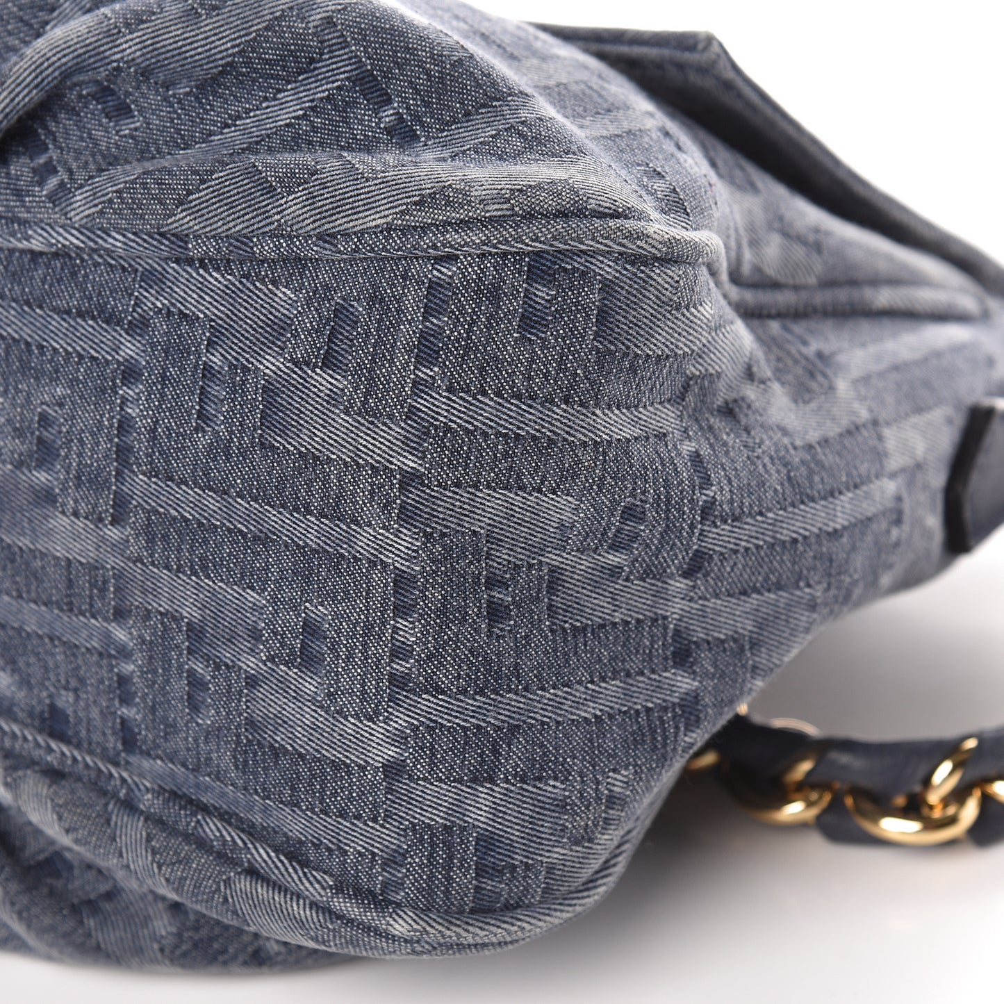 Denim Zucca Mia Shoulder Flap Blue