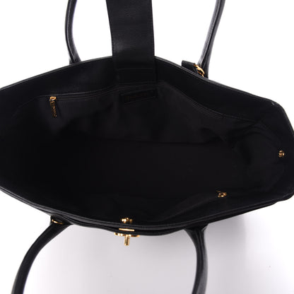 Chanel Calfskin Cerf Executive Shopper Tote Black 5 of 10