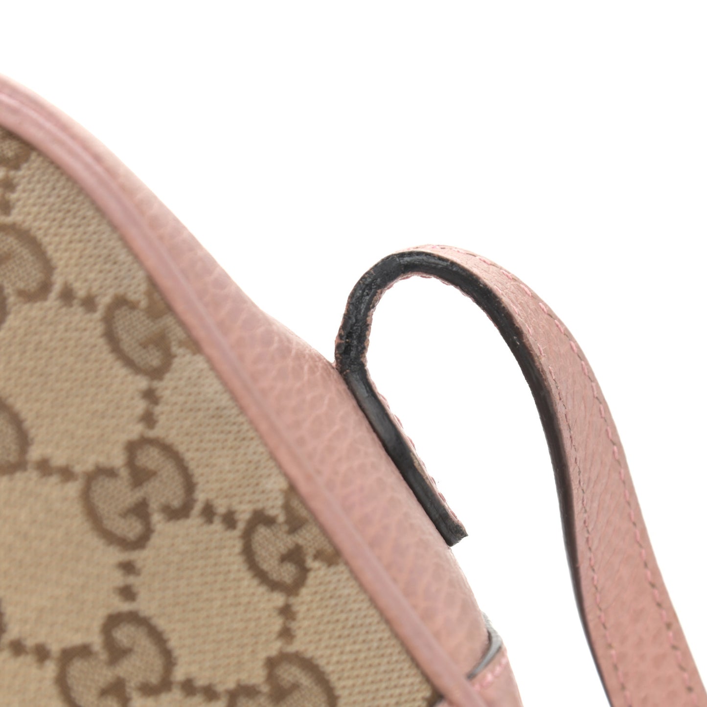 Monogram Mini Bree Messenger Bag Beige Soft Pink