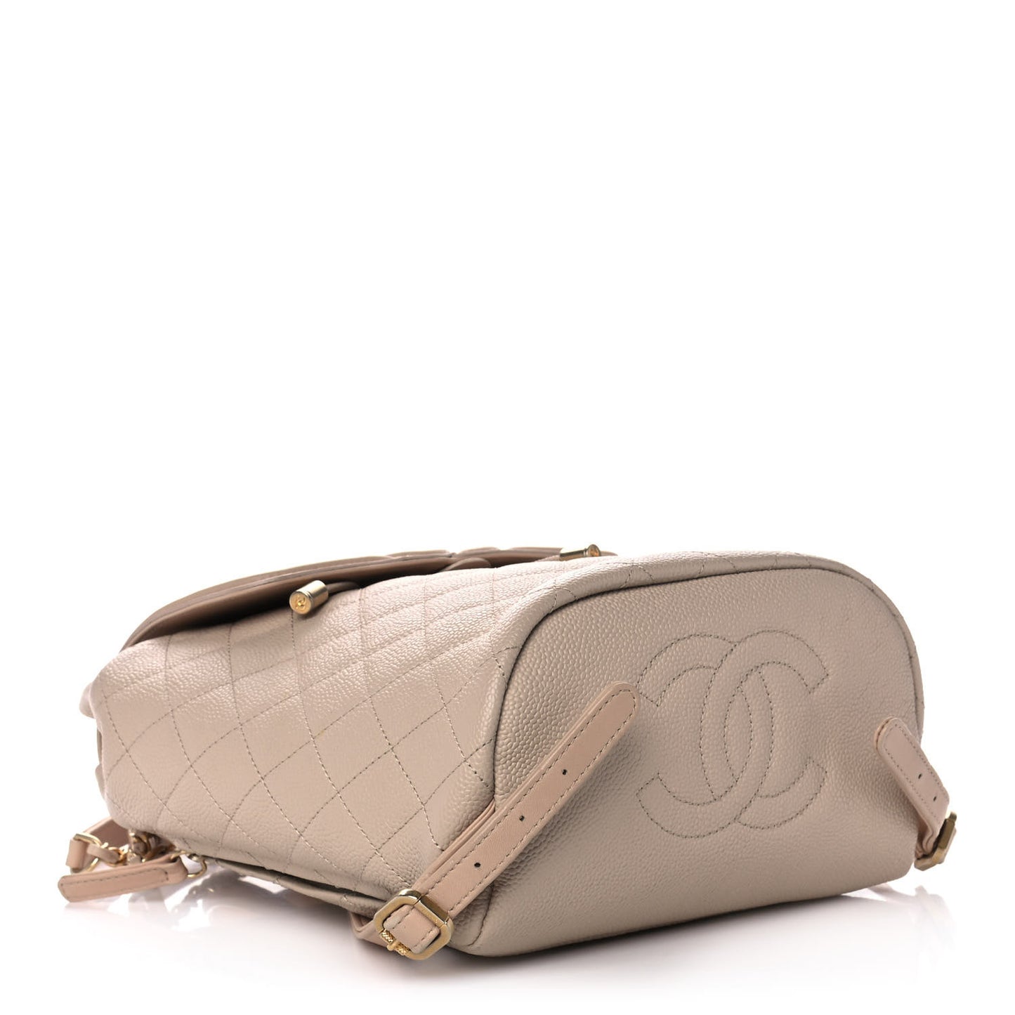 Caviar Quilted Filigree Backpack Beige