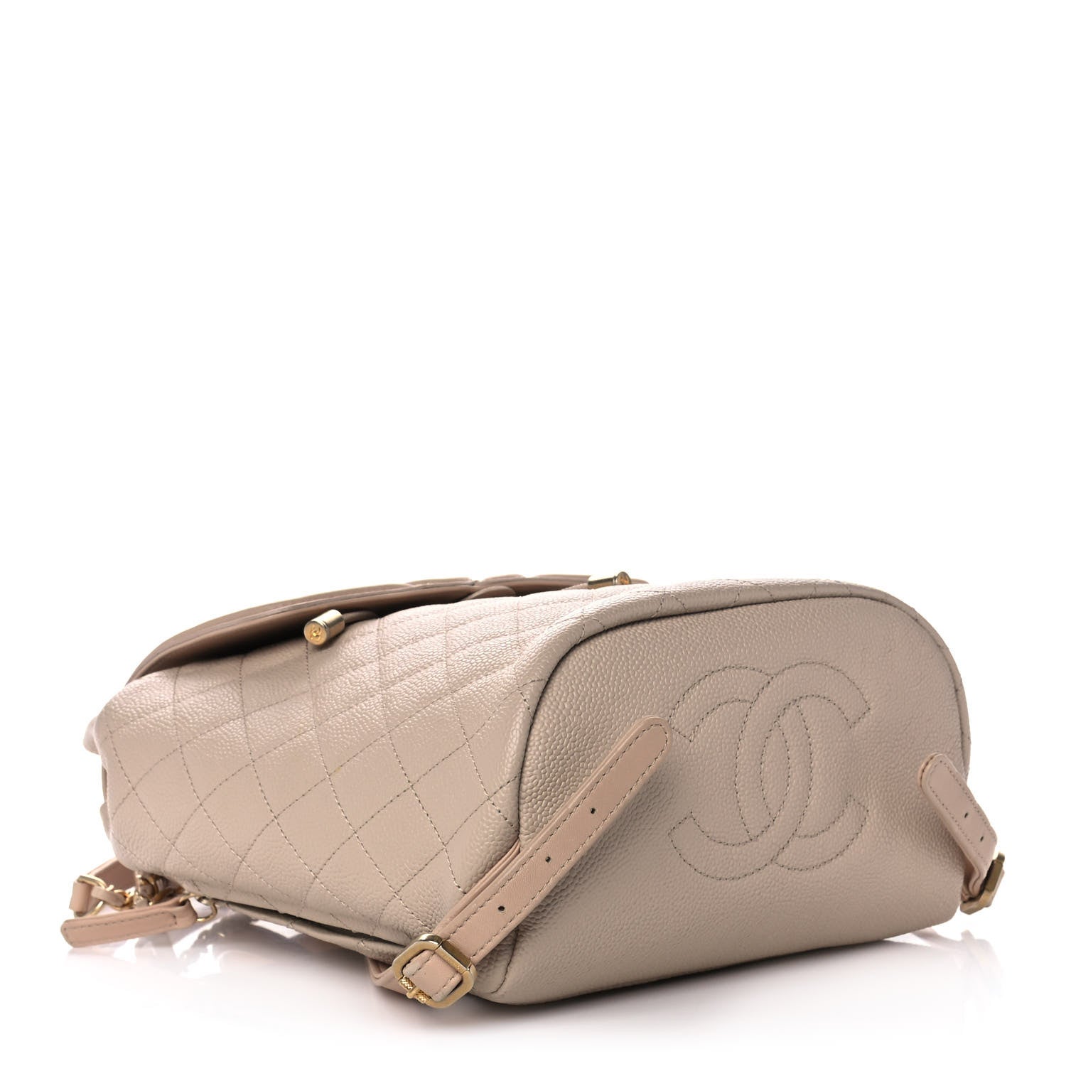 Chanel Caviar Quilted Filigree Backpack Beige 3 of 13
