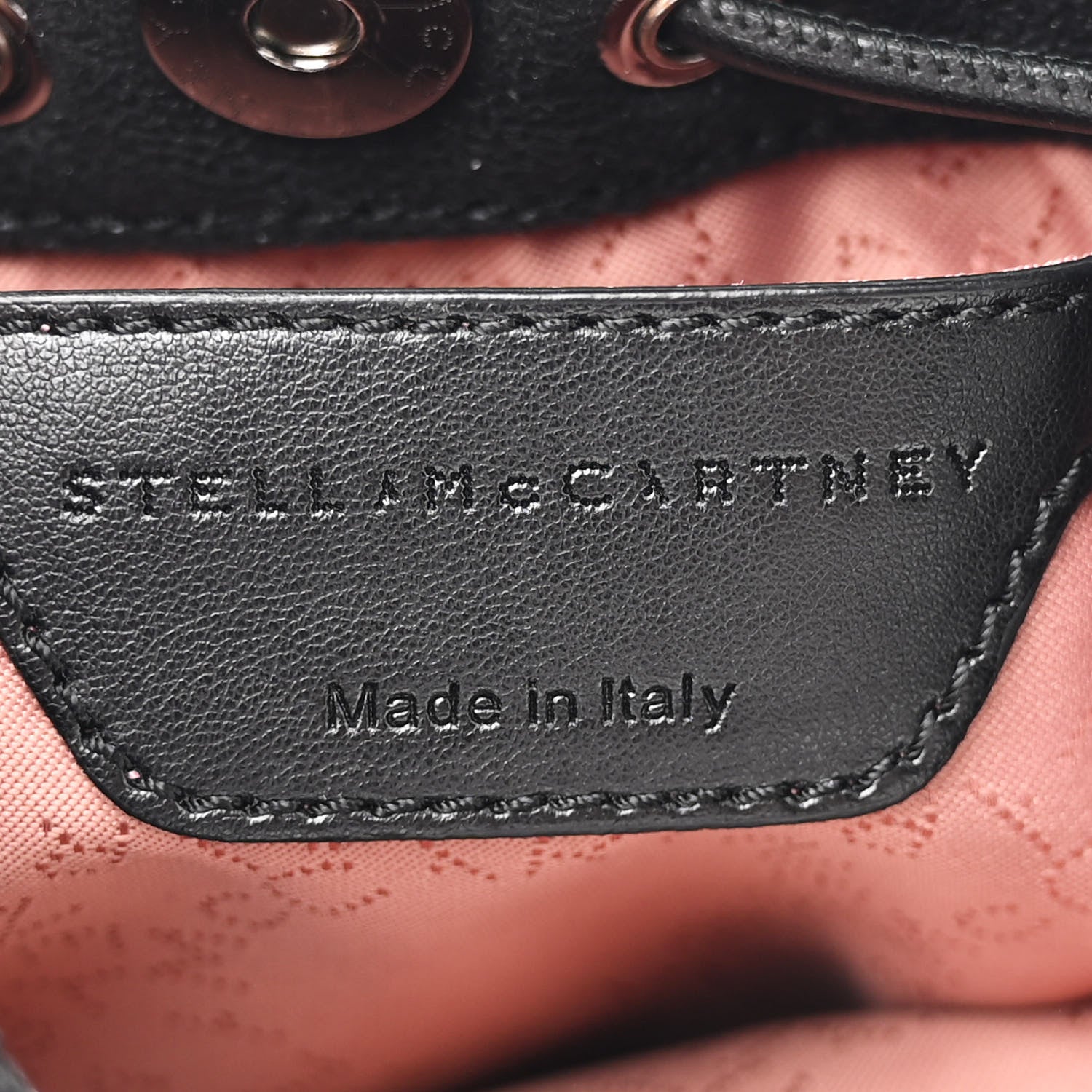 Stella McCartney Shaggy Deer Small Falabella Studded Bucket Bag Black 6 of 10