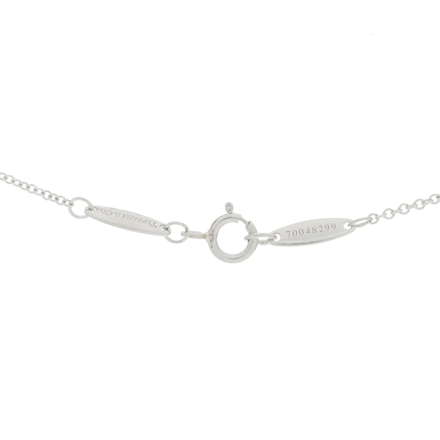 Platinum Diamond .28ct Elsa Peretti Diamonds by the Yard Pendant Necklace