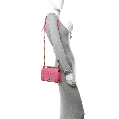 Chanel Calfskin Quilted Small Boy Flap Pink 3 of 10