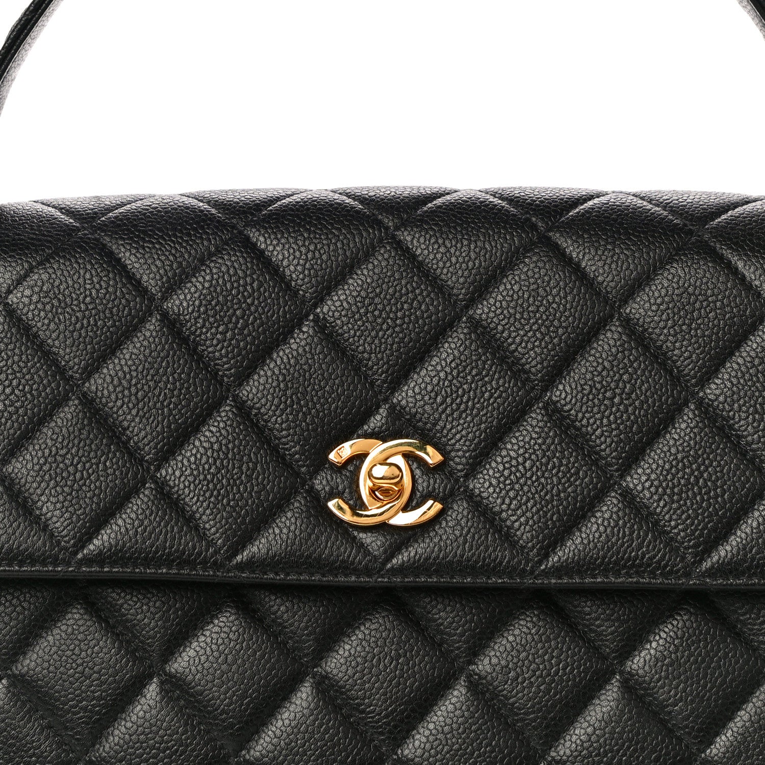 Chanel Caviar Quilted Jumbo Kelly Flap Black 9 of 12