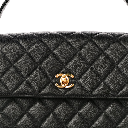 Chanel Caviar Quilted Jumbo Kelly Flap Black 9 of 12