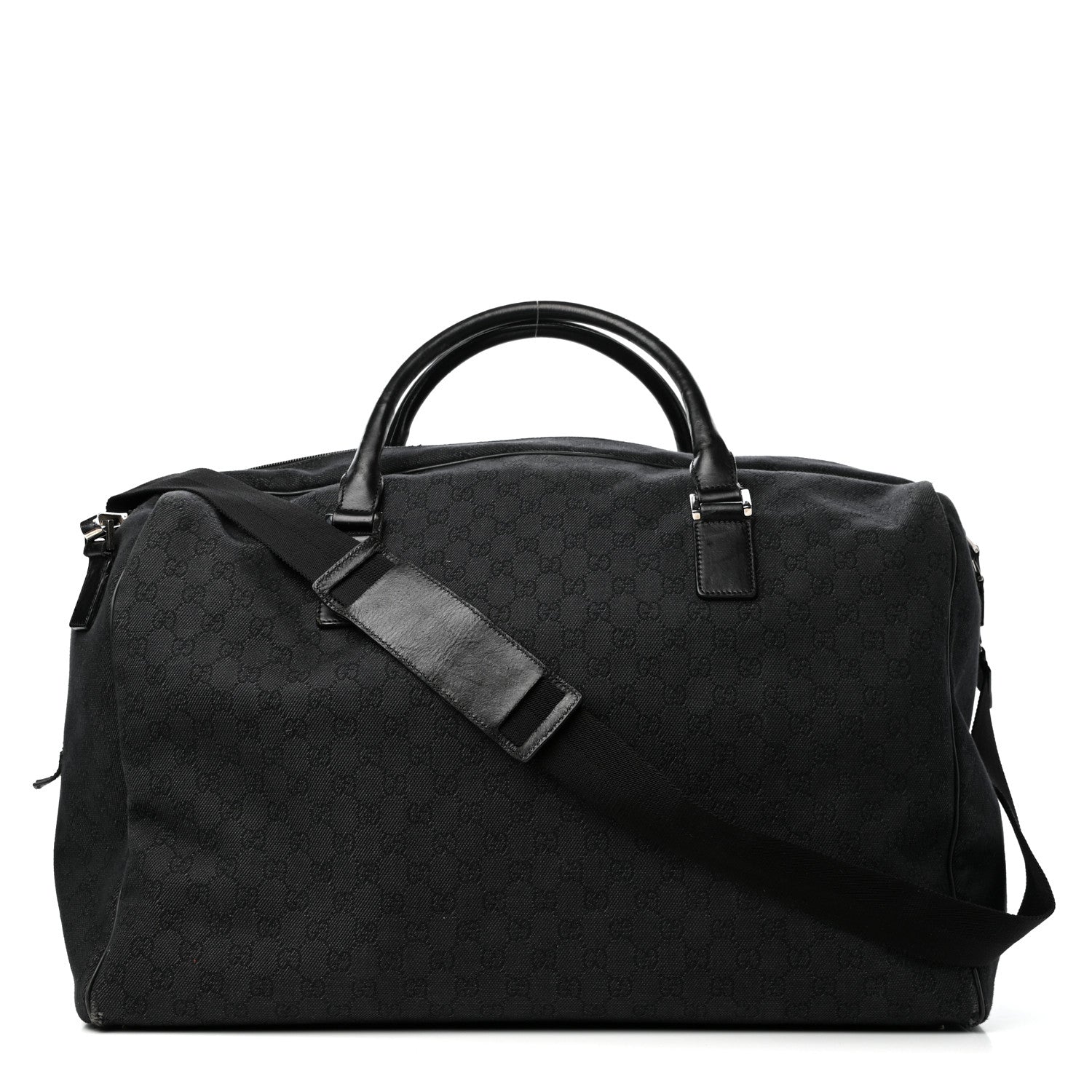 Gucci Denim Monogram Large Duffle Black 1 of 9