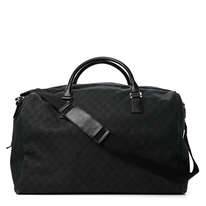 Gucci Denim Monogram Large Duffle Black 1 of 9