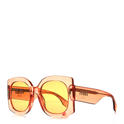 Fendi Acetate Square Sunglasses FF0436/G/S Pink 1 of 7