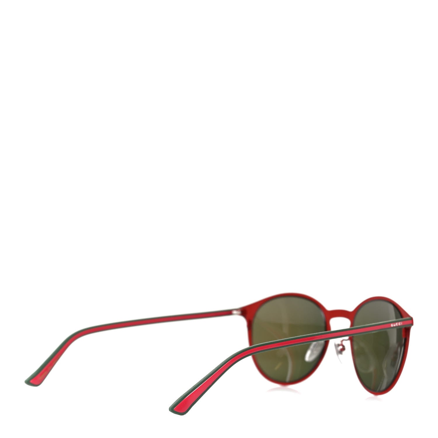Gucci Round Sunglasses GG0504S Red Green 4 of 5
