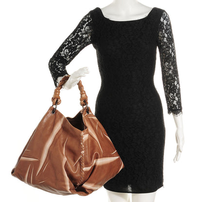 Bottega Veneta Intrecciato Nappa Aquilone Fortune Cookie Hobo Cigar 2 of 8