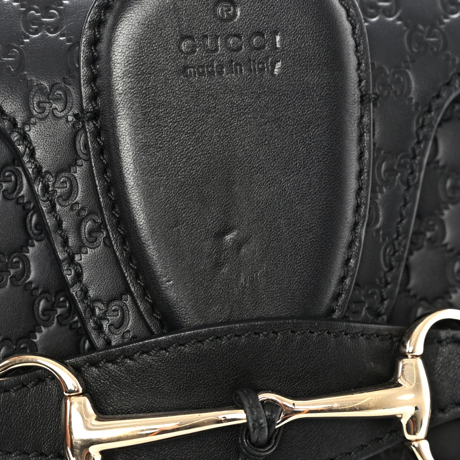 Gucci Microguccissima Medium Emily Chain Shoulder Bag Black 12 of 12