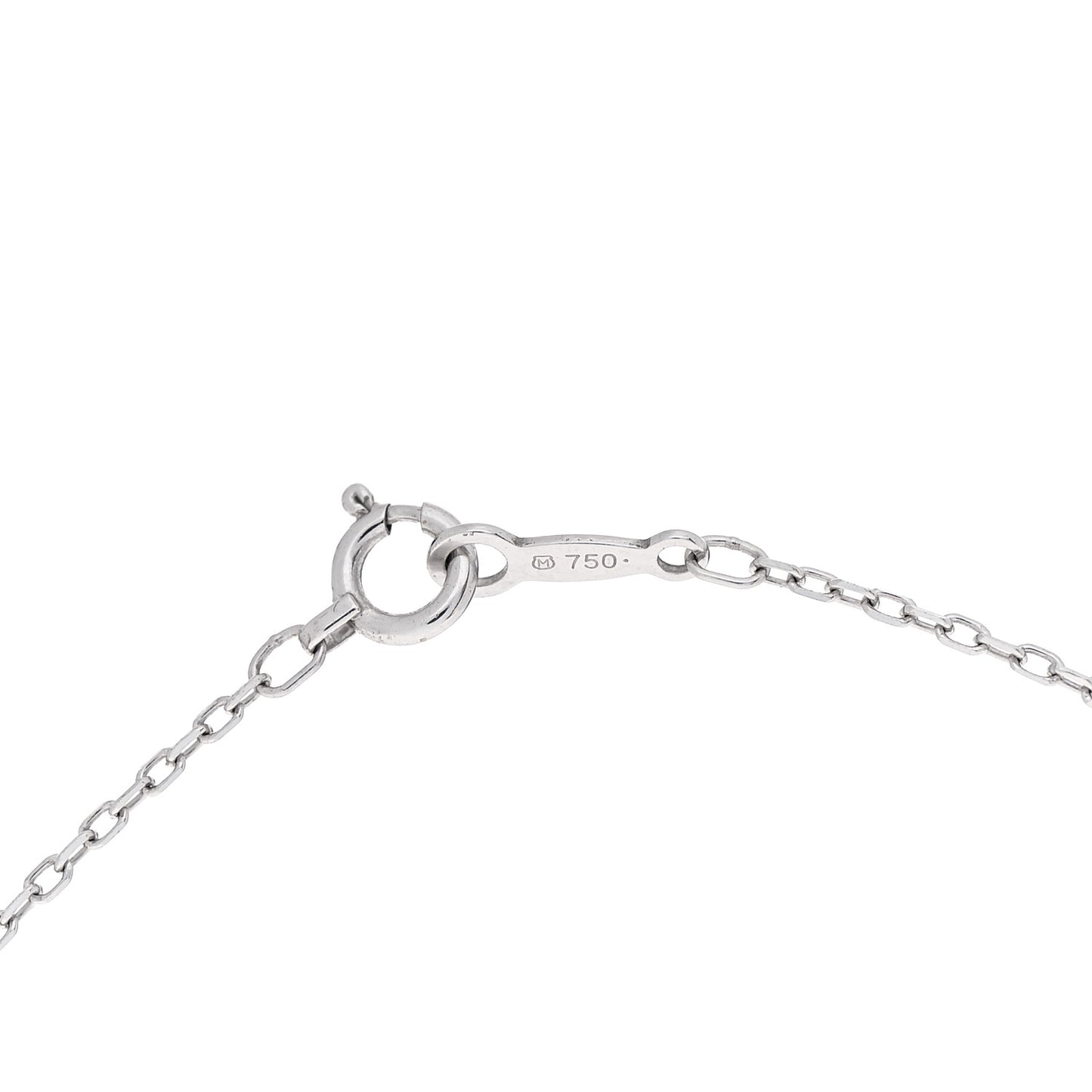18K White Gold Diamond Akoya Pearl 6mm Drop Pendant Necklace
