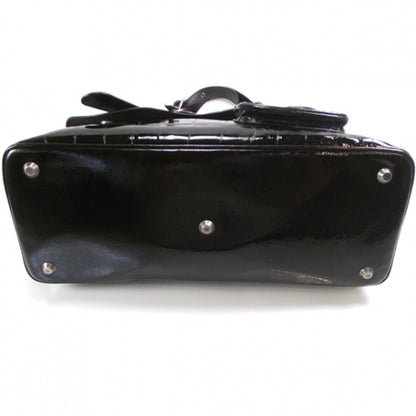 Christian Dior Patent Croc Gaucho Sports Tote 4 of 10