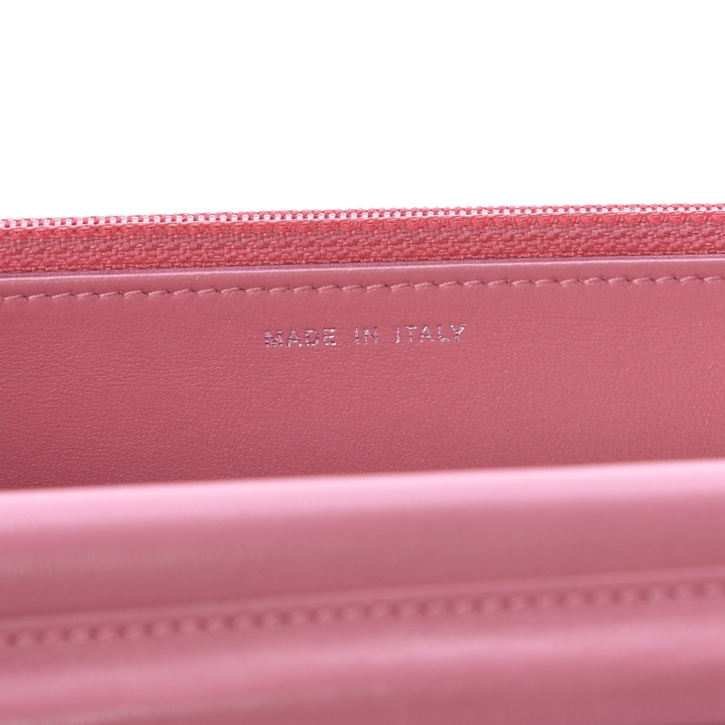 Lambskin Camellia Embossed Wallet On Chain WOC Pink