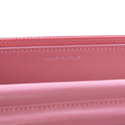 Chanel Lambskin Camellia Embossed Wallet On Chain WOC Pink 7 of 16