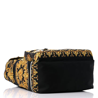 Fendi X VERSACE Silk Vitello Fendace FF Baroque Backpack Tobacco Black Gold 4 of 8