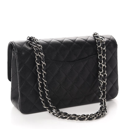 Chanel Caviar Quilted Medium Double Flap Black 3 of 13