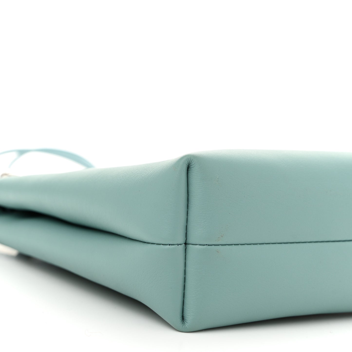 Smooth Calfskin Pebble Pouch Water