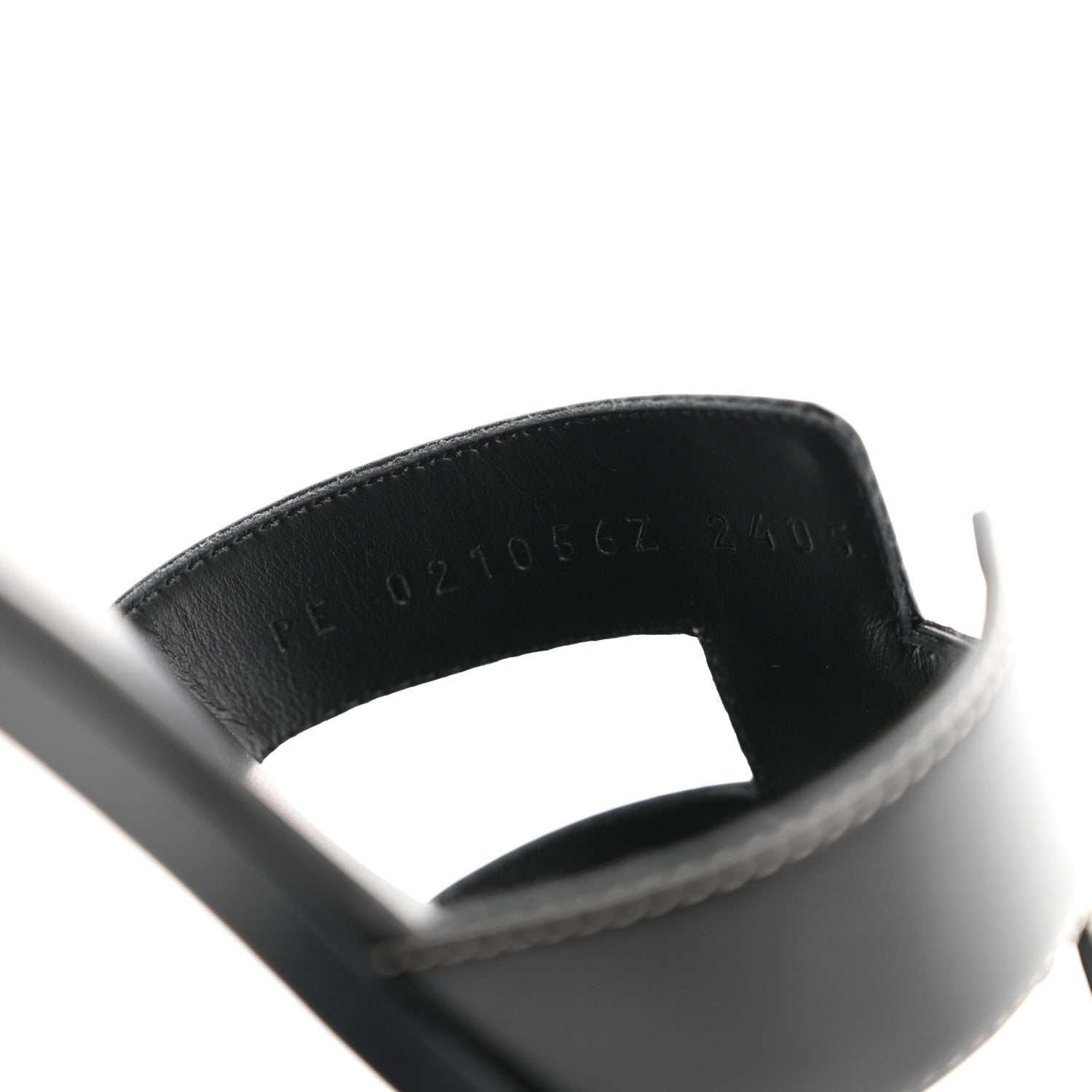 Hermes Box Calfskin Oran Sandals 39 Black 8 of 9
