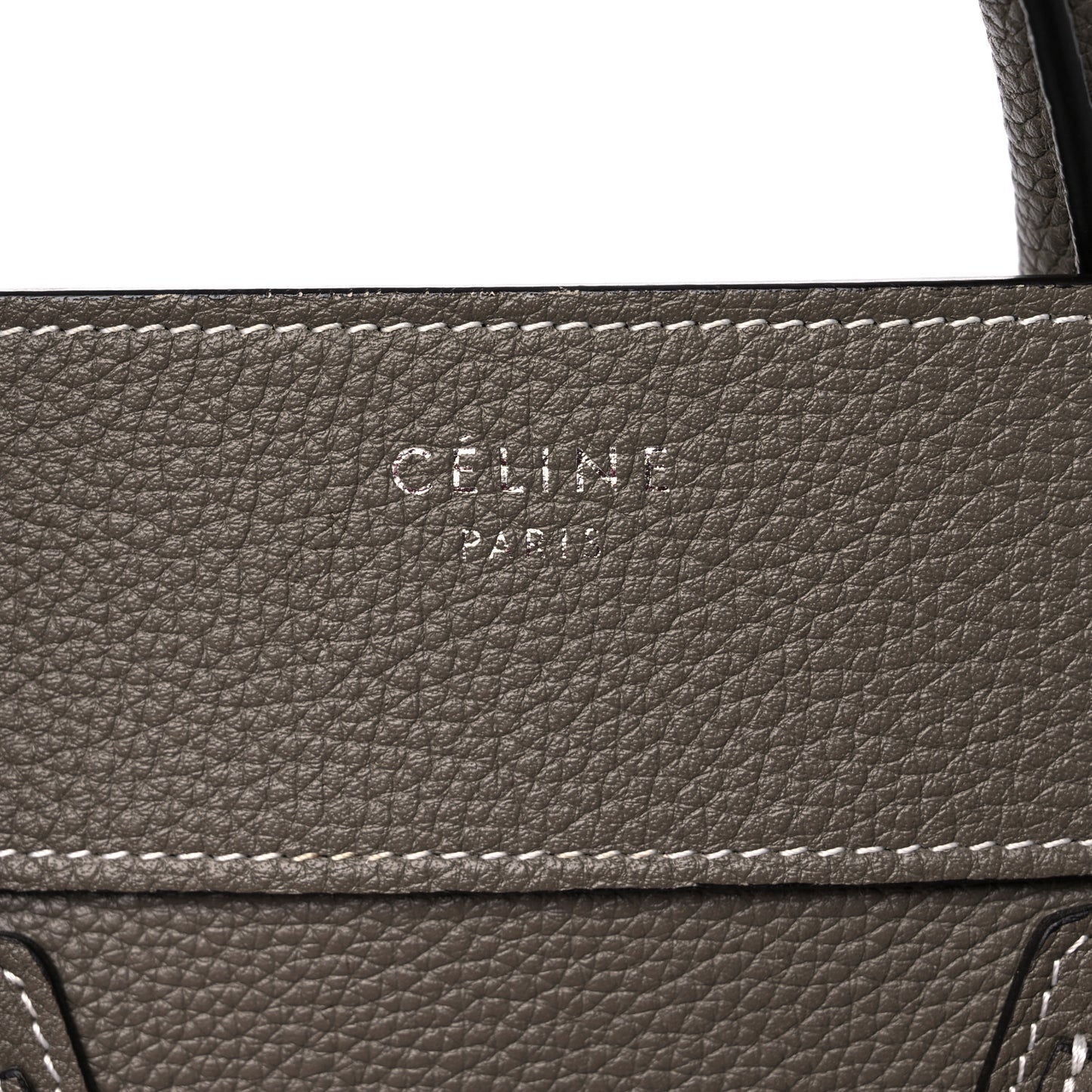 Drummed Calfskin Mini Luggage Souris