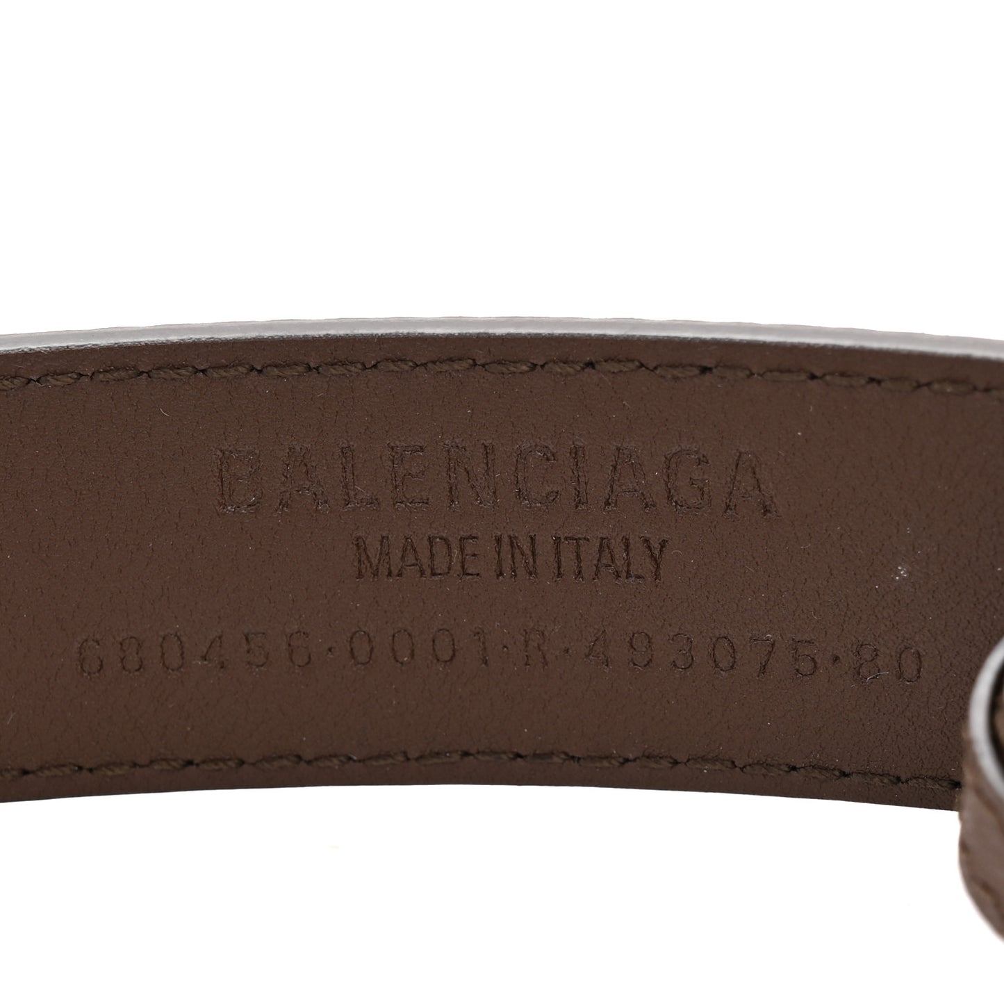 X BALENCIAGA BB Supreme Monogram Belt 80 32 Beige Ebony