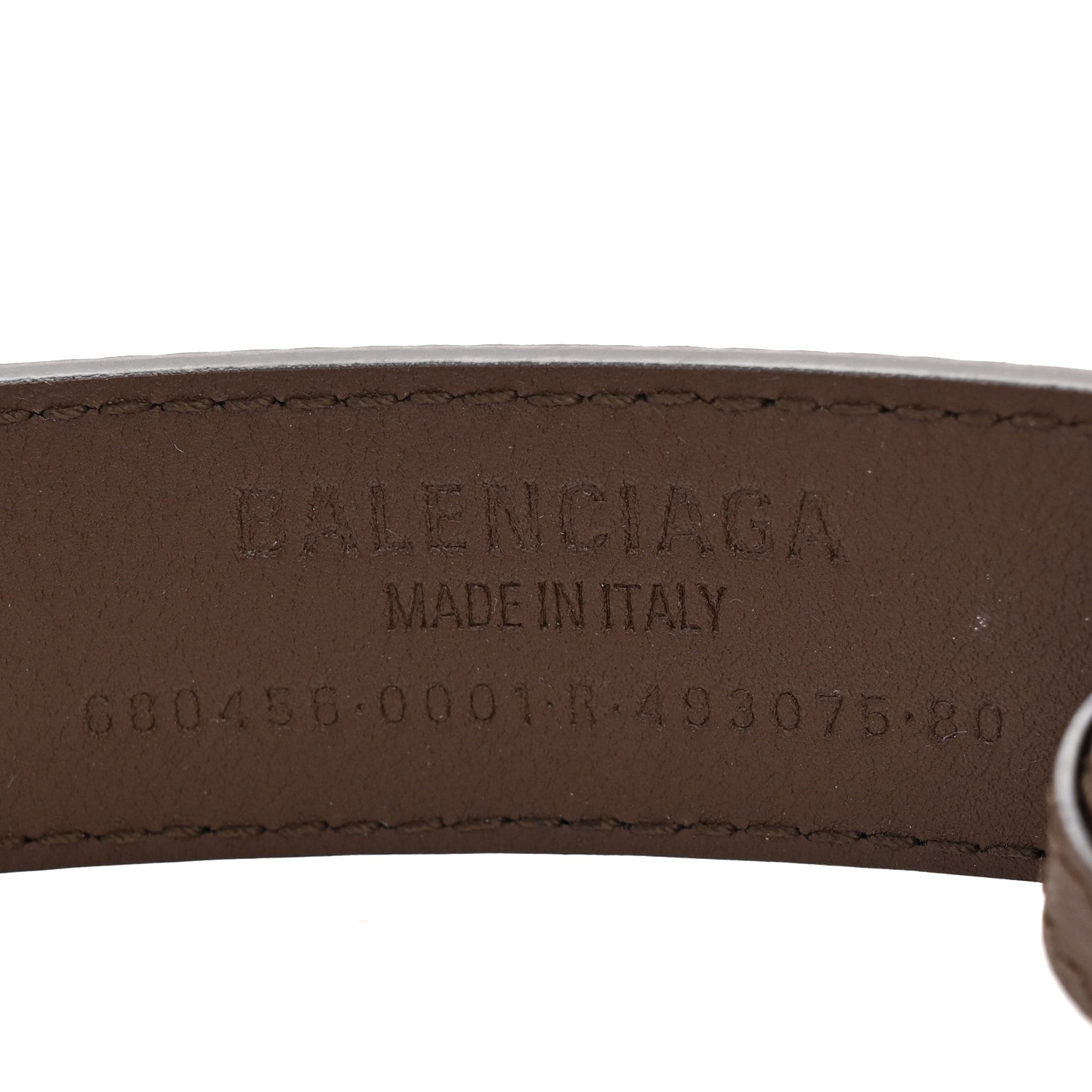Gucci X BALENCIAGA BB Supreme Monogram Belt 80 32 Beige Ebony 4 of 7