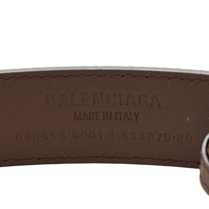 Gucci X BALENCIAGA BB Supreme Monogram Belt 80 32 Beige Ebony 4 of 7