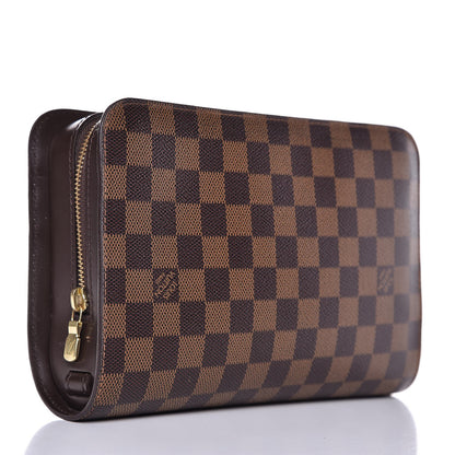 Louis Vuitton Damier Ebene Pochette Saint Louis Clutch 3 of 11