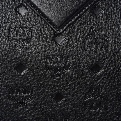 MCM Calfskin Ottomar Monogram Duke Backpack Black 11 of 17