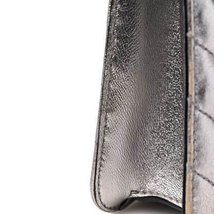 Bulgari Metallic Calfskin Quilted Serpenti Forever Shoulder Bag Silver 15 of 15