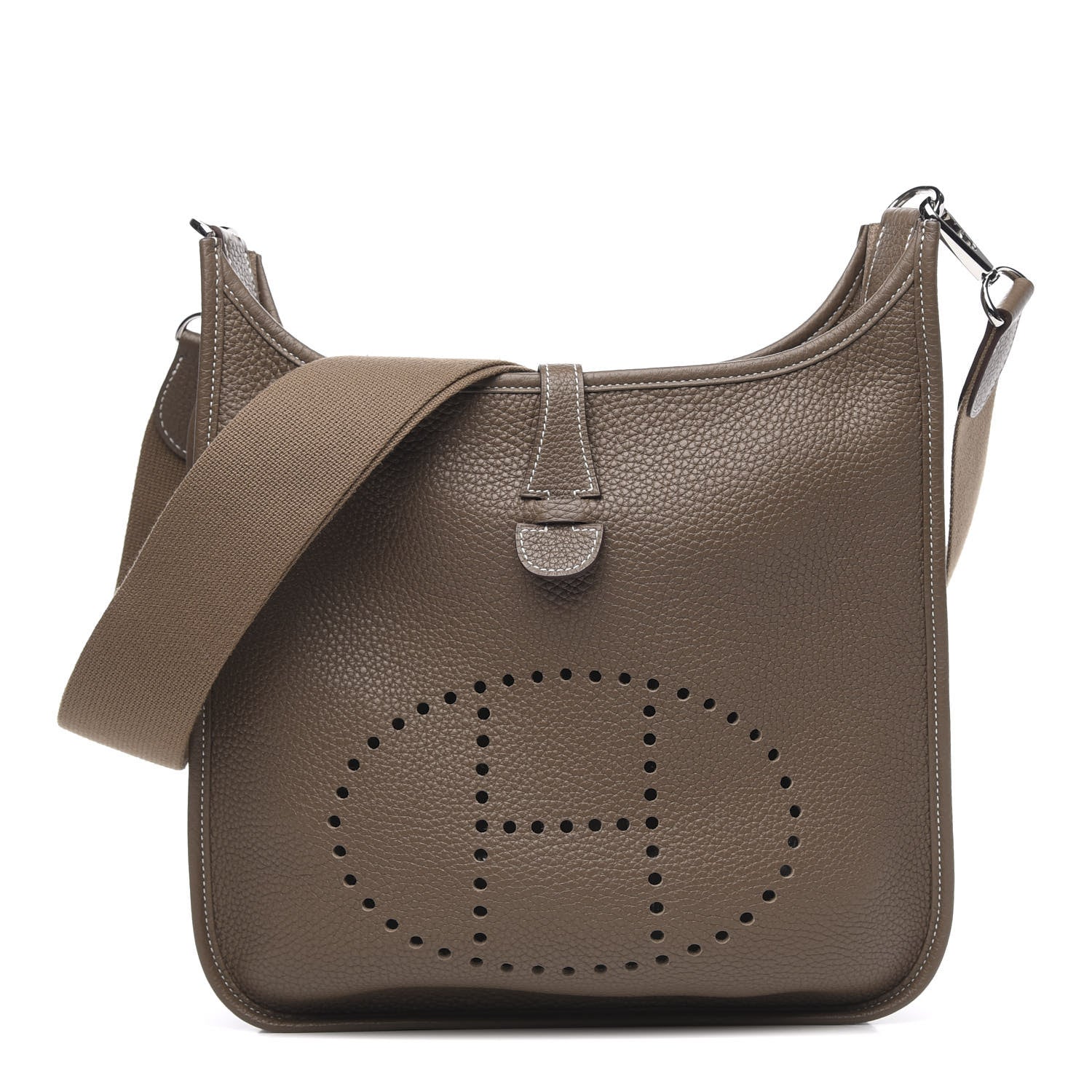 Hermes Taurillon Clemence Evelyne III PM Etoupe 1 of 10