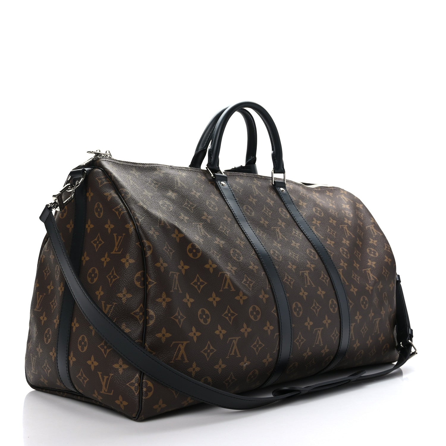 Louis Vuitton Monogram Macassar Keepall Bandouliere 55 3 of 11