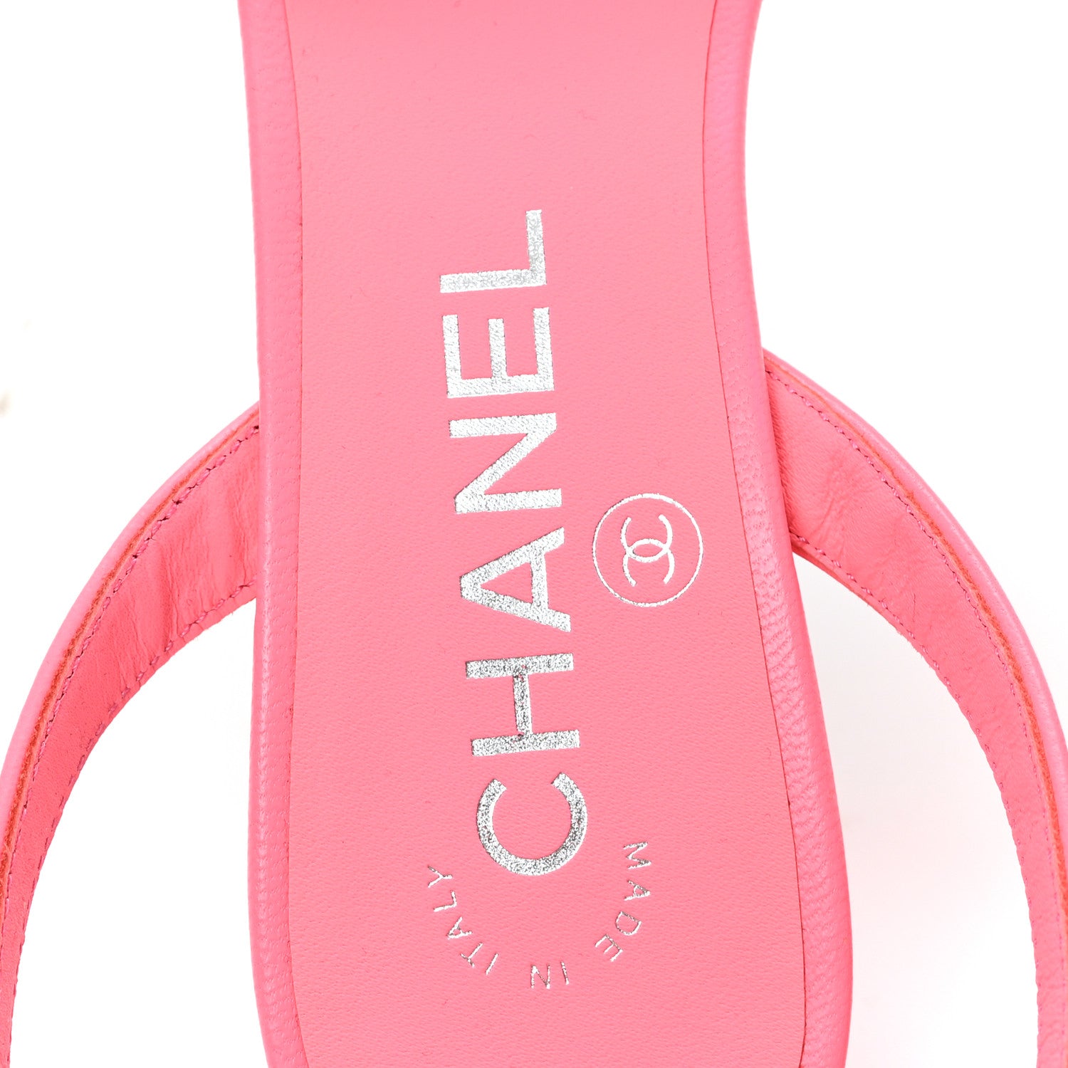 Chanel Lambskin Grosgrain Cap Toe CC Slingback Pumps 37 Coral Black 8 of 10