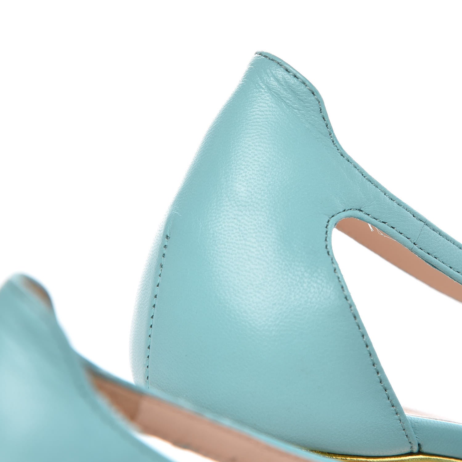 Gucci Malaga Kid Unia Cherry Pumps 40 New Acquamarine Emerald Cocoa 8 of 9