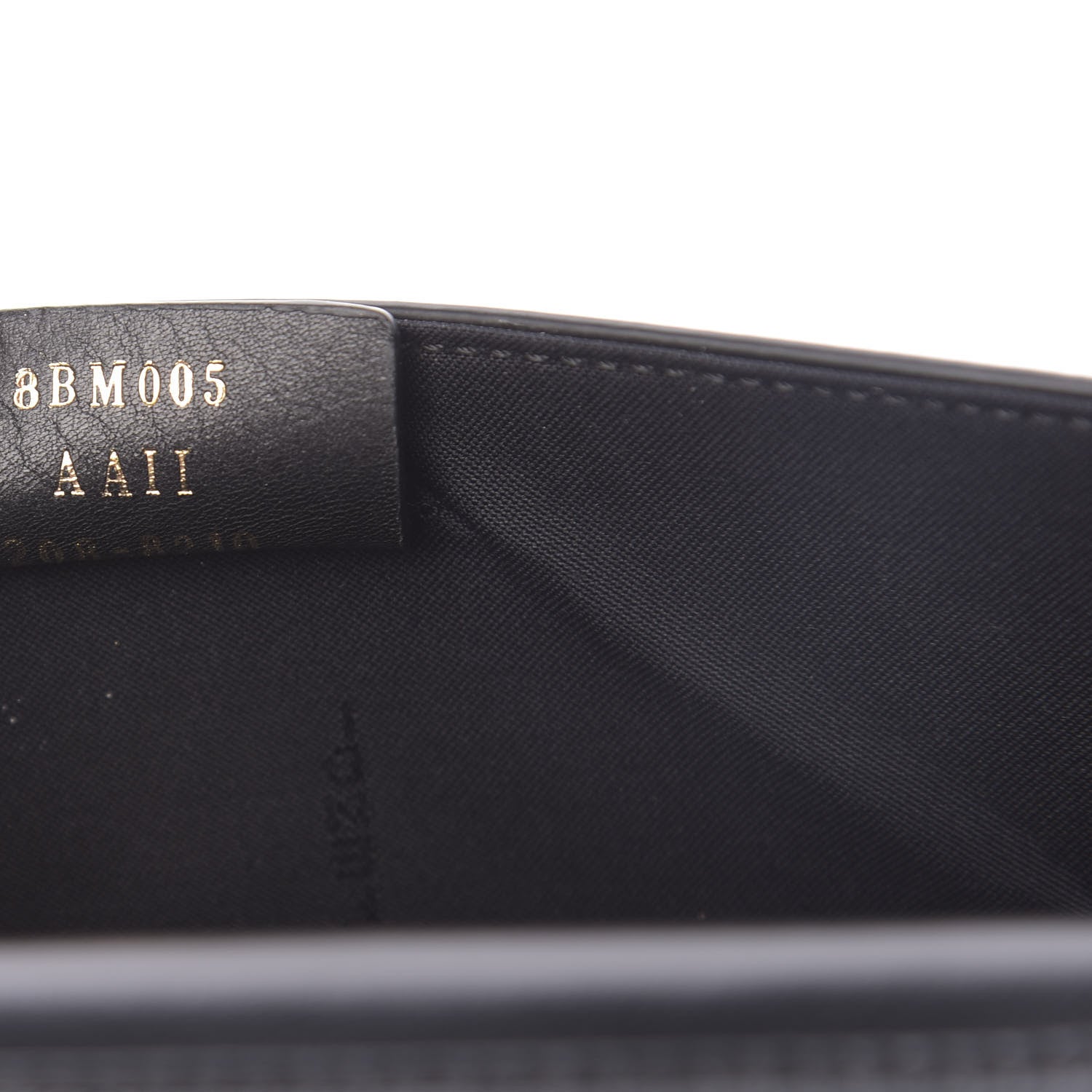Fendi Vitello Cruise F is Fendi Bi-Color FF 1974 Embossed Envelope Belt Bag Maya Black 13 of 14