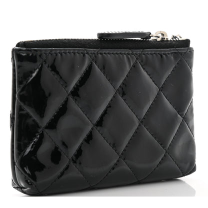 Chanel Patent Quilted Key Pouch So Black 2 of 7