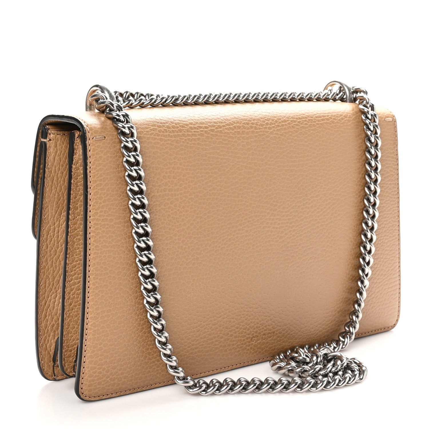 Gucci Dollar Calfskin Crystal Small Dionysus Shoulder Bag Natural Tan Black Diamond 3 of 11