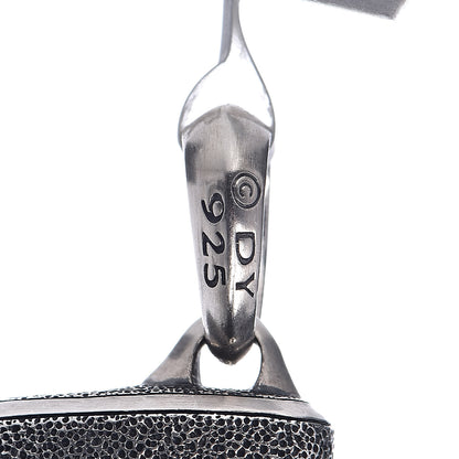 David Yurman Sterling Silver Golden Obsidian 26mm Stone Claw Amulet Pendant 3 of 3