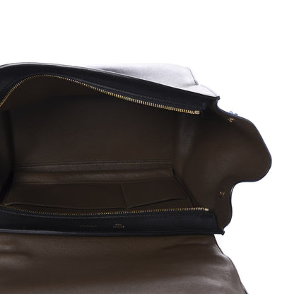 Celine Bullhide Calfskin Nubuck Medium Tri-color Trapeze Coffee 6 of 13