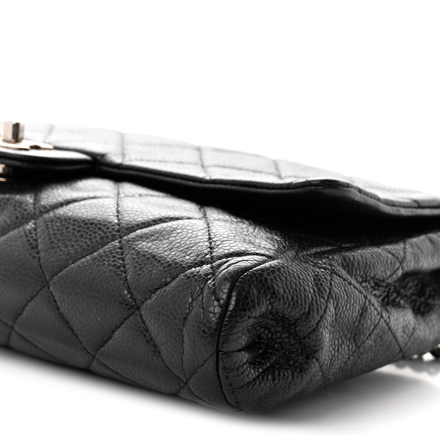 Chanel Caviar Quilted Clutch With Chain Flap Black 10 of 10