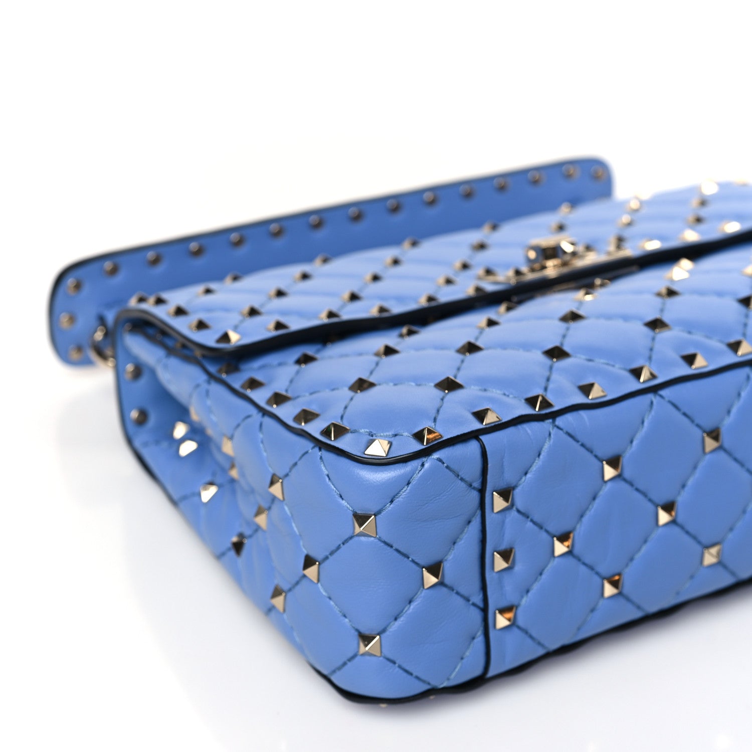 Valentino Garavani Nappa Medium Rockstud Spike Shoulder Bag Angel 7 of 8