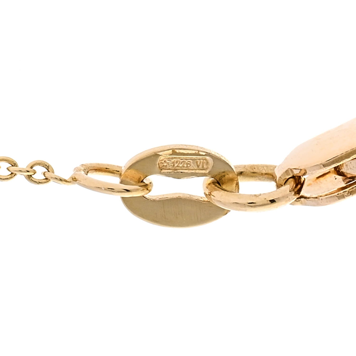 Roberto Coin 18K Yellow Gold Diamond Heart Station Necklace 5 of 5