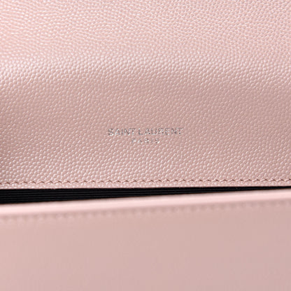 Saint Laurent Grain De Poudre Small Classic Monogram Kate Tassel Satchel Pale Blush 9 of 11