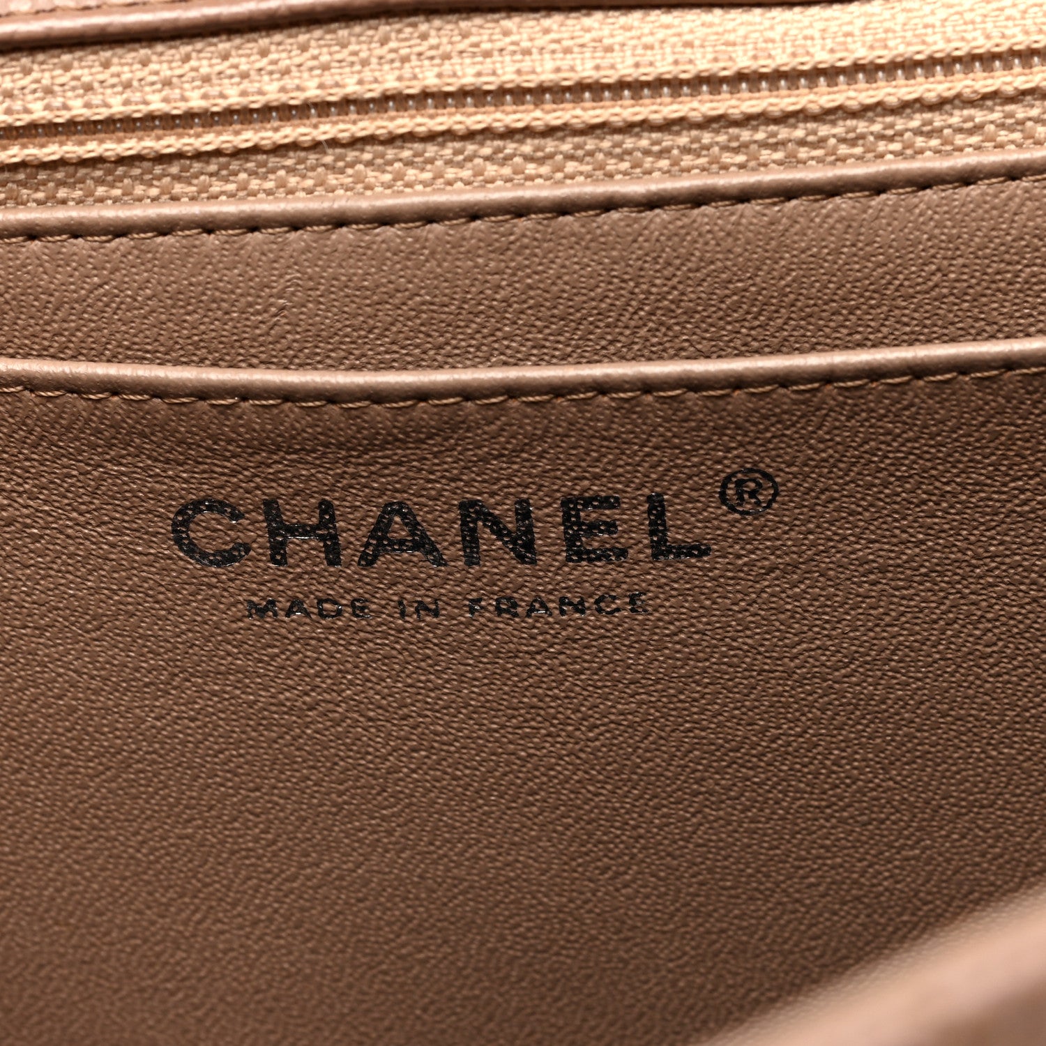 Chanel Caviar Quilted Jumbo Single Flap Dark Beige 6 of 10
