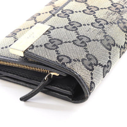Gucci GG Supreme Monogram Dice Chain Wallet Beige Blue 7 of 14