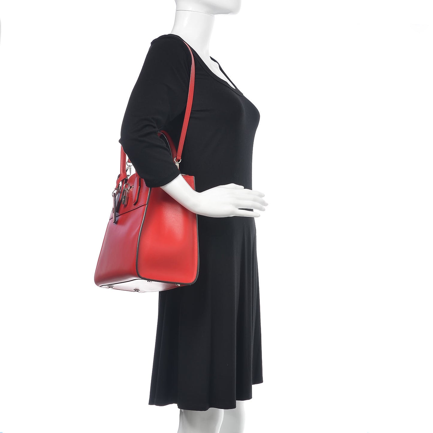 Veau Satin City Steamer MM Rubis