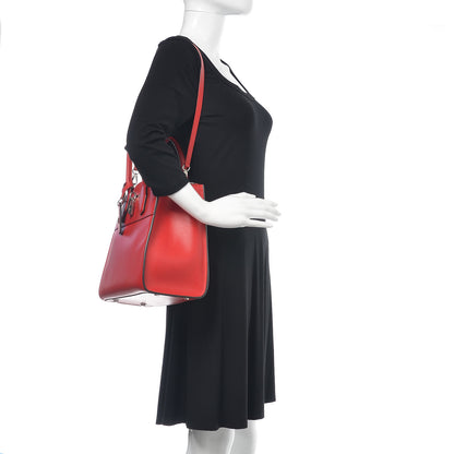 Louis Vuitton Veau Satin City Steamer MM Rubis 2 of 13