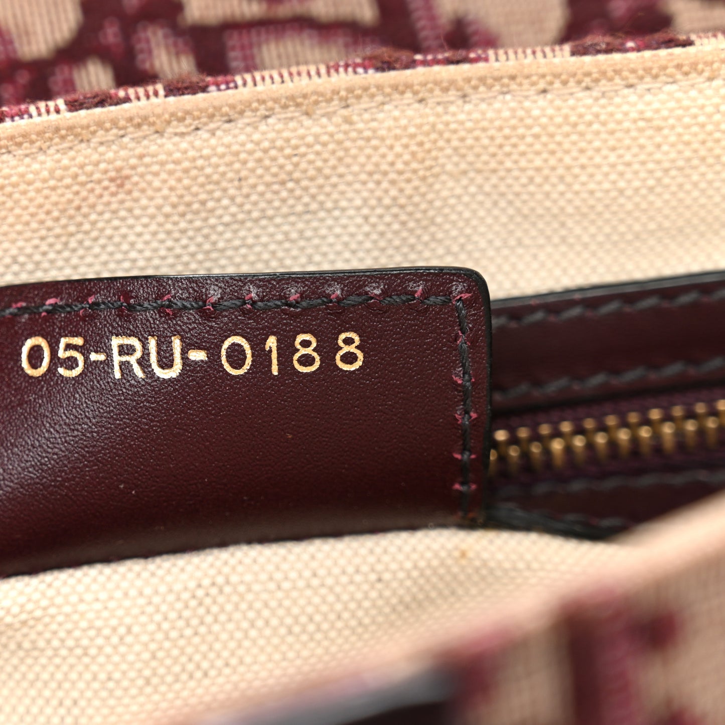 Oblique Saddle Bag Burgundy